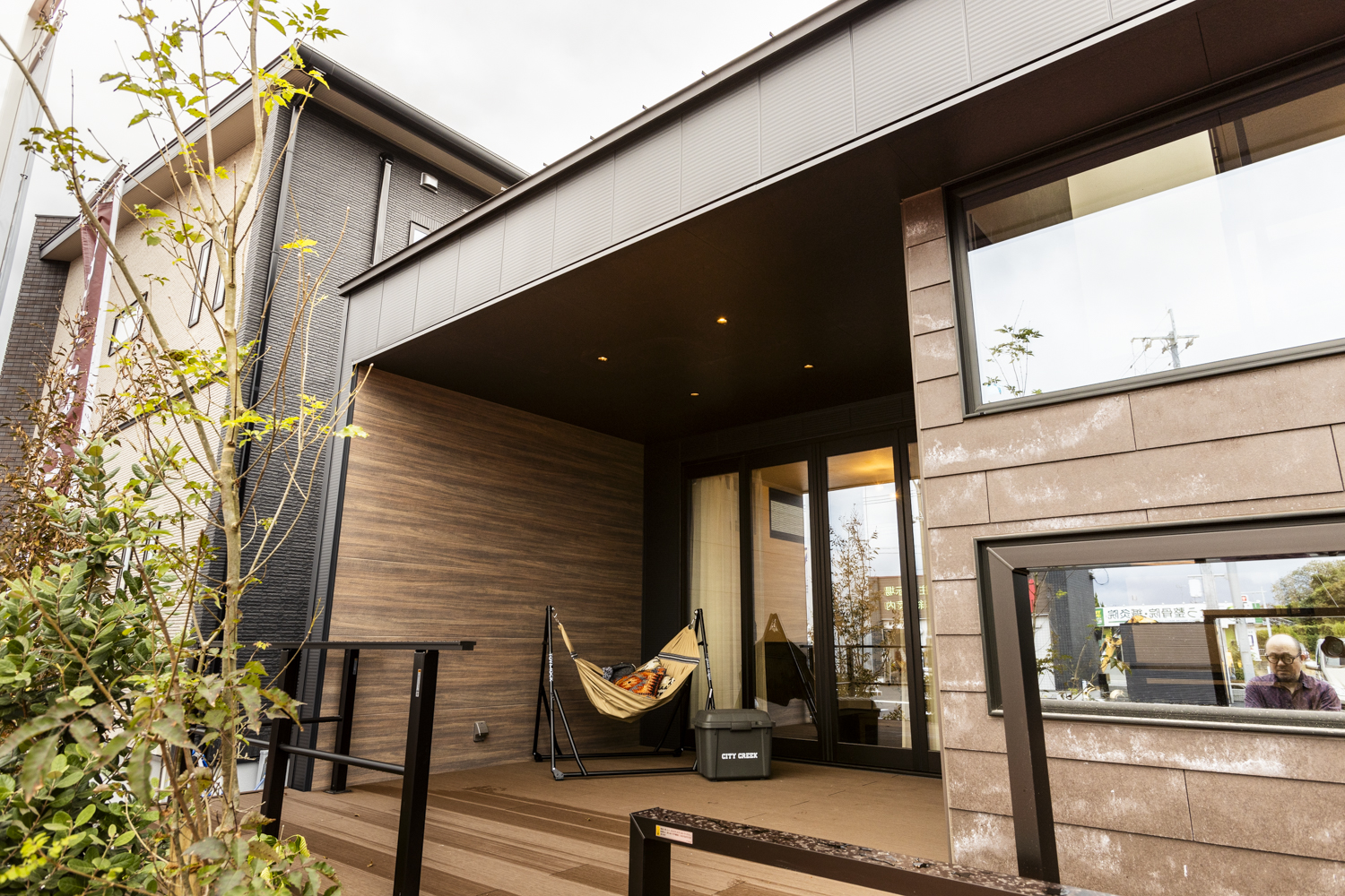 屋根付きプライベート中庭