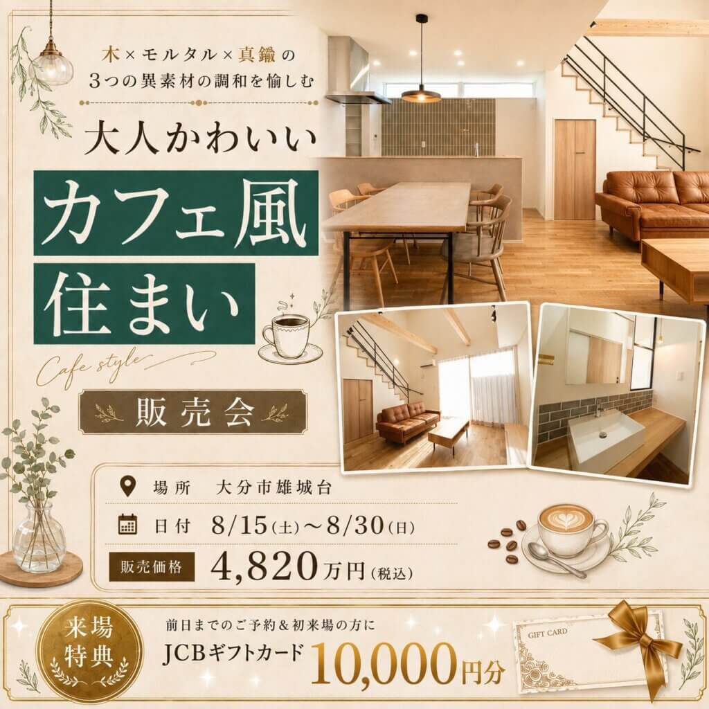 【大分市雄城台】家具付きモデルハウス販売会