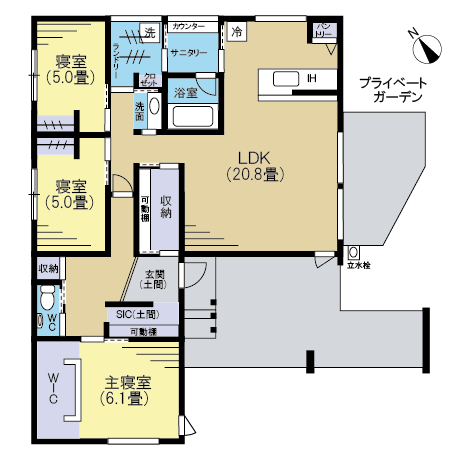 278［平屋］「カッコいい」と「可愛い」の両立！ガレージ付きの建売